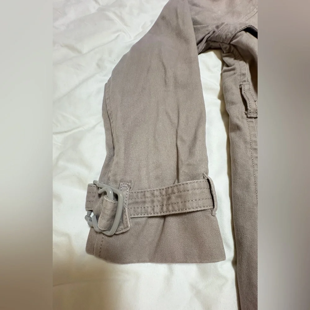 Stella McCartney for GapKids Double Breasted Trench Coat Gold Lining Taupe L